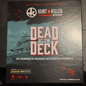 Hunt A Killer Dead Below Deck Mystery Board Game - Black & Red